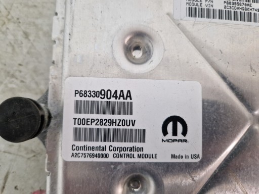 DODGE CHARGER 15- 3.6 MODUL MOTORA KOMPJUTER 68330904AA DODGE CHARGER 15- 3.6 MODUL MOTORA KOMPJUTER 68330904AA