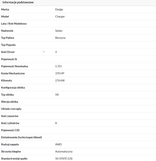 DODGE CHARGER 2015- POKLOPAC DESNA STRANA LIJEVA STUBA C ZADNJI 100017158 100017157