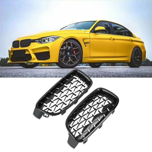 MASKA (NERKI) BMW F30/F31 DIAMEND LOOK BLACK KROM