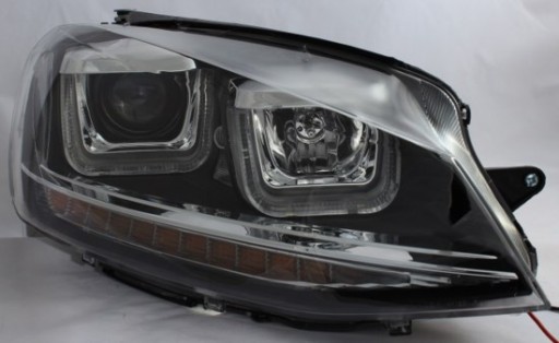 LAMPE FAROVI  PREDNJI VW GOLF 7 VII 11/12-2/17 CRNE LED