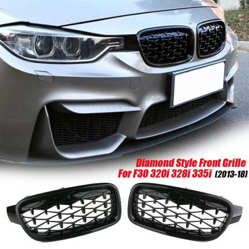 MASKA (NERKI) BMW F30/F31 DIAMEND LOOK BLACK 11-19