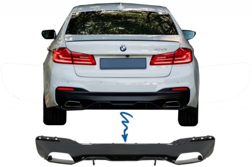 DIFUZOR ZADNJI BMW G30/G31 LIMUZUNA / TOURING SJAJ