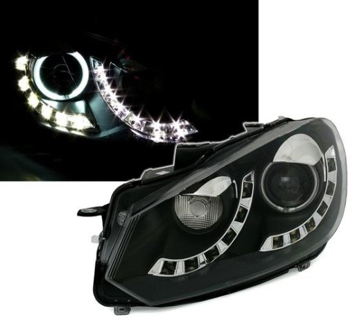 LAMPE FAROVI CCFL ANGEL EYES VW GOLF 6 DRL CRNE