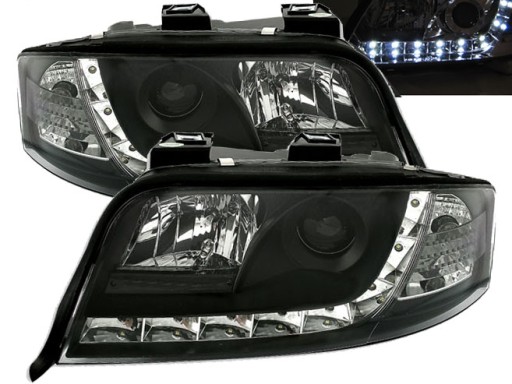 LAMPE FAROVI DAYLINE AUDI A6 5/97-5/01 BLACK