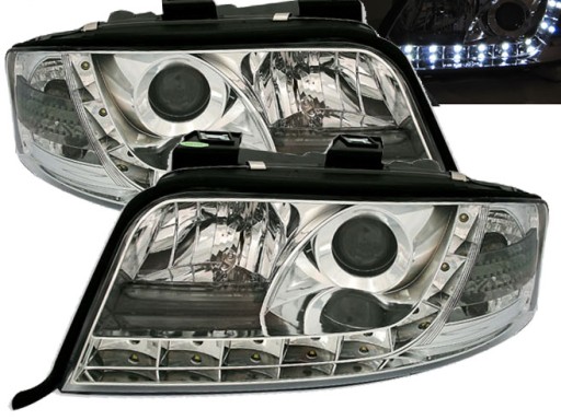 LAMPE FAROVI DAYLINE AUDI A6 5/97-5/01 KROM