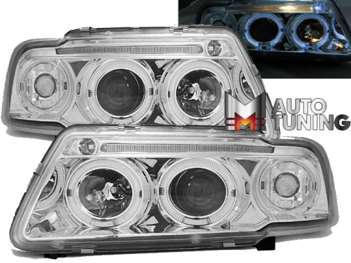 LAMPE FAROVI AUDI A3 8L 08.96-08.00 ANGEL EYES CHROME