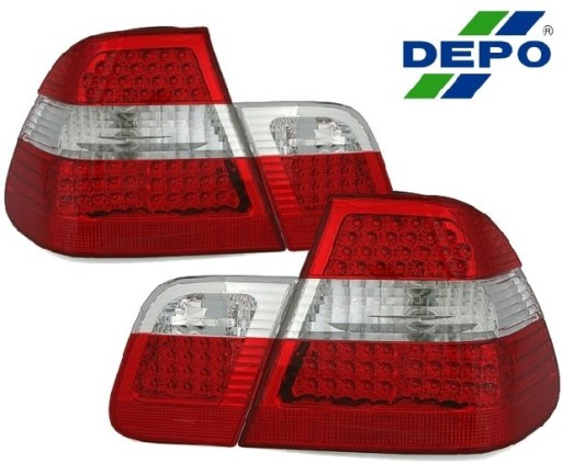 LAMPE FAROVI LED BMW E46 98-01 LIMUSINE RED WHITE