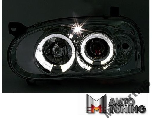 LAMPE FAROVI ANGEL EYES VW GOLF 3 91-98 KROM