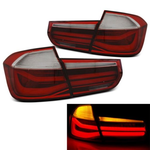 LAMPE FAROVI LED BMW F30 11-15 RED WHITE BAR