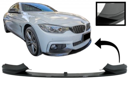 SPOJLER SPLITER BMW F32 F33 F36 KARBON LOOK