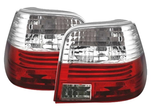 LAMPE FAROVI ZADNJI VW GOLF 4 98-04 RED WHITE NEON DEPO