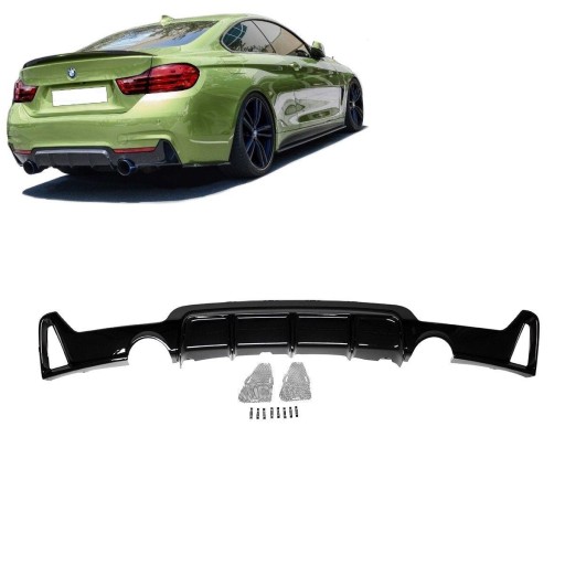 DIFUZOR BMW F32 F33 F36 PERFORMANCE SJAJ -O---O-