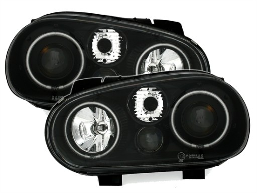 LAMPE FAROVI ANGEL EYES VW GOLF 4 98-04 CCFL BLACK