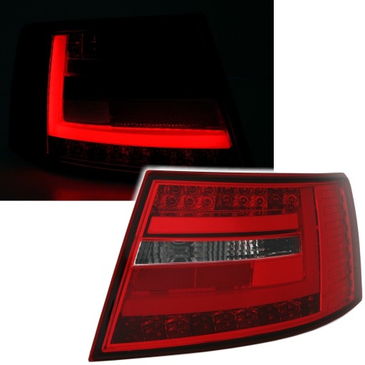 LAMPE FAROVI  ZADNJA LED AUDI A6 C6 04-08 RED WHITE 6 PIN