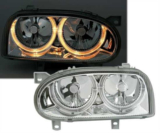 LAMPE FAROVI ANGEL EYES VW GOLF 3 91-97 KROM FK DEPO