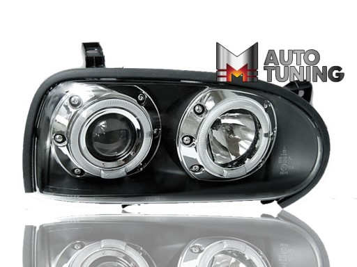 LAMPE FAROVI ANGEL EYES VW GOLF 3 91-98 BLACK