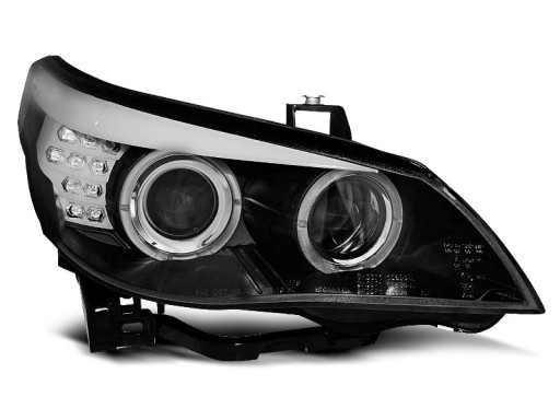 LAMPE FAROVI ANGEL EYES BMW E60 E61 7/03-07 BLACK