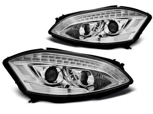 LAMPE FAROVI MERCEDES W221 05-09 DAYLIGHT H9/H7 CHROME