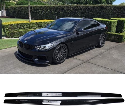 LAJSNE ISDUPLI / 2 KOMADA PRAGOVI BMW F32 F36 PERFORMANCE GLOSSY BL