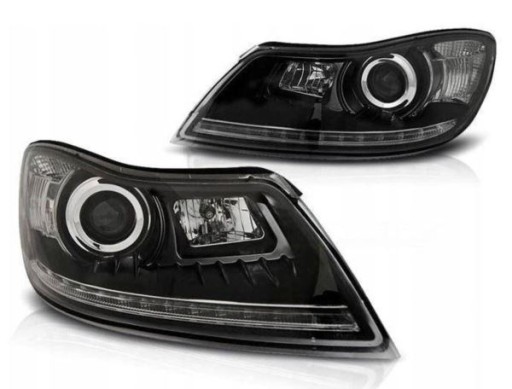 LAMPE FAROVI SKODA OCTAVIA 09-12 DAYLIGHT BLACK