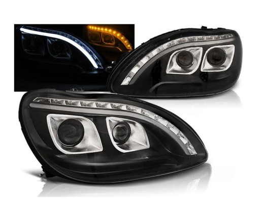LAMPE FAROVI MERCEDES W220 S-KLASA 98-05 BLACK TUBE LIGHT