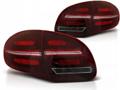 LAMPE FAROVI PORSCHE CAYENNE 10-15 BLACK R-WHITE LED DTS