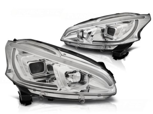 LAMPE FAROVI PEUGEOT 208 4.12-06.15 TUBE LIGHT CHROME