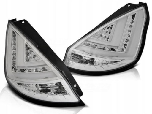 LAMPE FAROVI FORD FIESTA MK7 12-15 HATCHBACK (OBIČNI) CHROME LED BAR