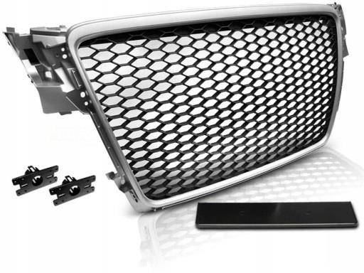 MASKA AUDI A4 B8 08-11 SILVER RS-STYLE