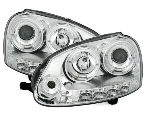 LAMPE FAROVI  PREDNJI ANGEL EYES VW GOLF 5 03-09 KROM