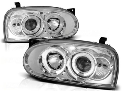 LAMPE FAROVI  PREDNJI ANGEL EYES VW GOLF 3 91-98 KROM