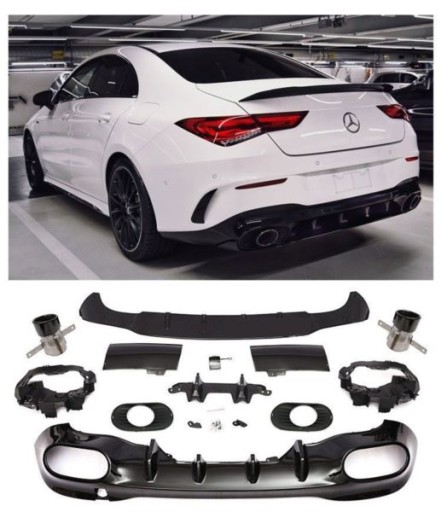 DIFUZOR MERCEDES W118 NASTAVCI SPORT BLACK AMG A35