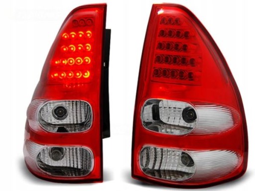 LAMPE FAROVI  ZADNJA TOYOTA LAND CRUISER 120 03-09 RED WHIT
