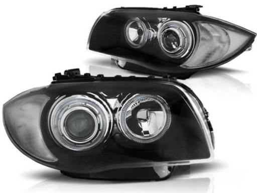 LAMPE FAROVI  PREDNJI BMW 1 E87 E81 04-11 BLACK