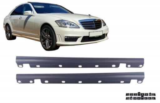 SPOILERY PRAGA MERCEDES W221 LOOK AMG KRATKE