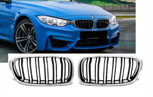 MASKA BMW F30 / F31 10/11- M3 BLACK CHROME