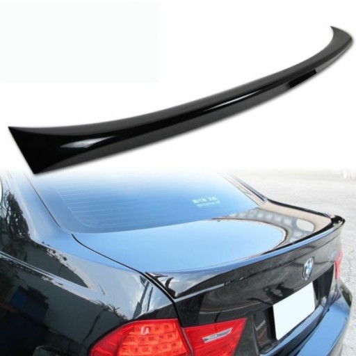 SPOJLER BMW E90 05-11 ABS GLOSSY BLACK TRUNK