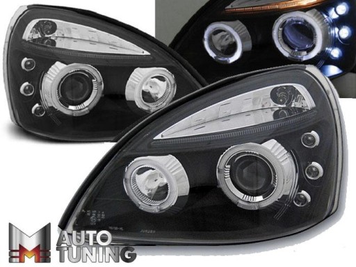 LAMPE FAROVI RENAULT CLIO II 06.01-09.05 ANGEL EYES BLACK