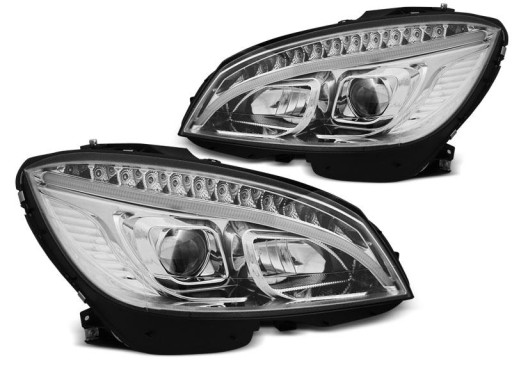 LAMPE FAROVI MERCEDES W204 07-10 CHROME TUBE LIGHT H7