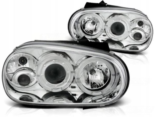 LAMPE FAROVI ANGEL EYES VW GOLF 4 98-04 KROM