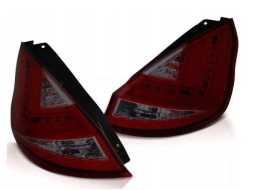 LAMPE FAROVI FORD FIESTA MK7 08-12 HATCHBACK (OBIČNI) RED SMOKE LED BAR