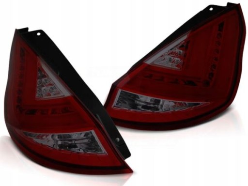 LAMPE FAROVI FORD FIESTA MK7 12-15 HATCHBACK (OBIČNI) RED SMOKE LED BAR