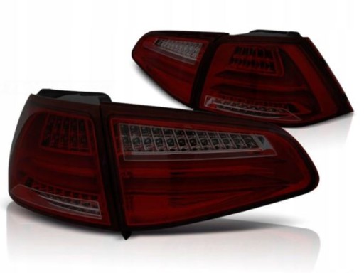 LAMPE FAROVI VW GOLF 7 13-17 RED SMOKE LED BAR