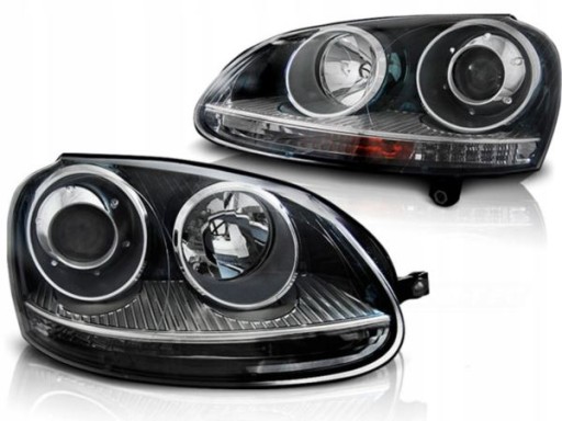 LAMPE FAROVI VW GOLF 5 10/03-09 GTI BLACK