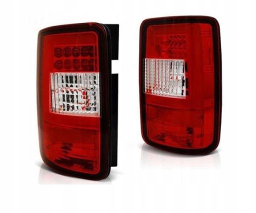LAMPE FAROVI VW CADDY 03-03.14 RED WHITE LED BAR