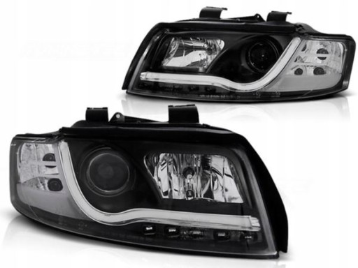 LAMPE FAROVI AUDI A4 10.00-10.04 TUBE LIGHTS BLACK TRU DR