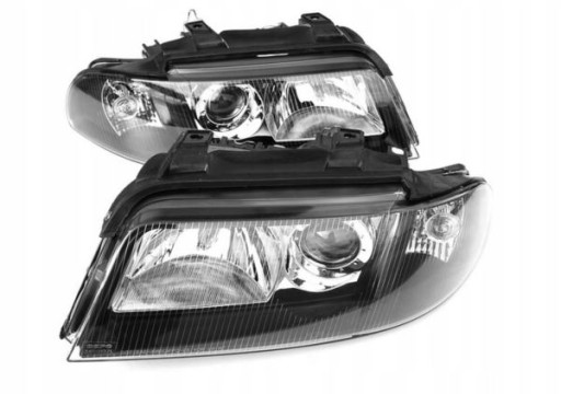 LAMPE FAROVI AUDI A4 B5 FACELIFT 1/99-11/00 CRNE