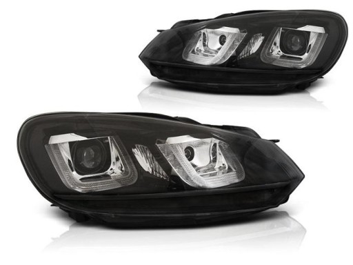 LAMPE FAROVI  PREDNJI VW GOLF 6 08-12 U-TYPE BLACK