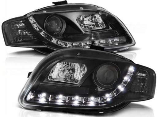 LAMPE FAROVI DAYLINE AUDI A4 B7 04-08 CRNE