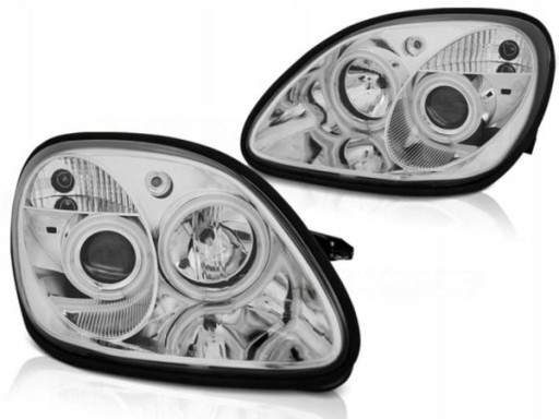 LAMPE FAROVI P.MERCEDES R170 SLK 04.96-04 A.E.CCFL CHROME